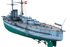 CK70-Partial Ship-Port Side-Stern-Looking Forward